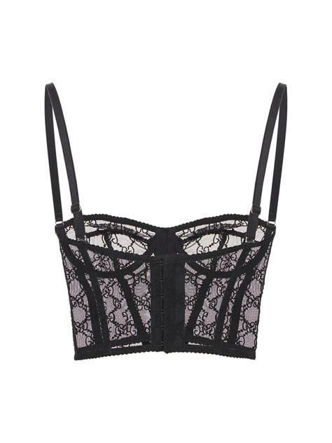 gucci gg tulle bralette|Gucci Lingerie for Women .